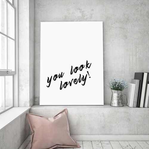 Obraz na płótnie – Canvas, typografia look lovely 40x60 na Arena.pl