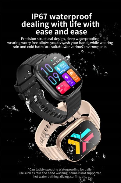 Smartwatch niktrade 191916645 czarny zdjęcie 7