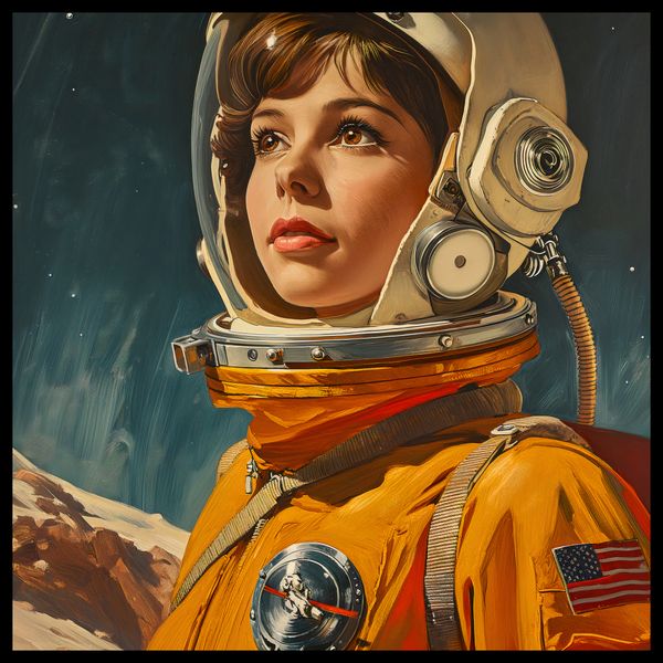 Plakat 50x50cm Pionierka Kosmosu zdjęcie 2
