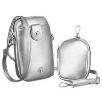 mini torebka damska z dodatkową portmonetką ze skóry ekologicznej