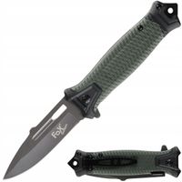 2X Nóż składany scyzoryk MFH Fox Outdoor Snake Olive z klipsem