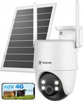 KAMERA SOLARNA ZEWNĘTRZNA OBROTOWA 4G 2K 15000mAh 8W AI