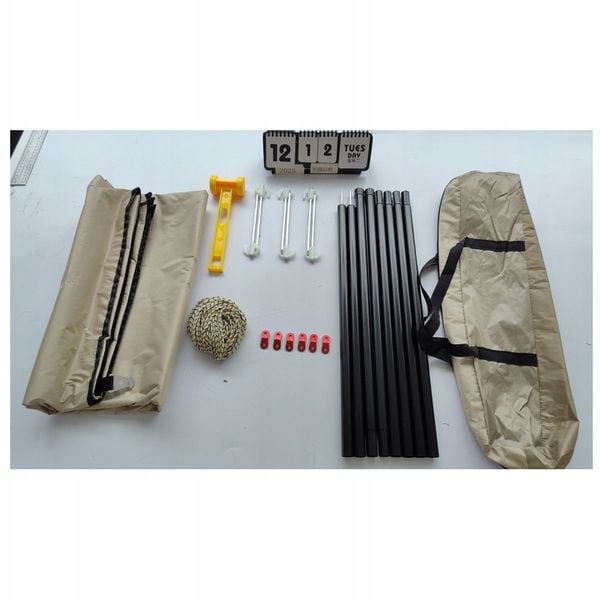 plandeka przeciwdeszczowa tarp deszcz mucha płótno namiotowe 3x3m zdjęcie 8