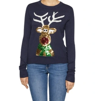 VILA VICUPID CHRISTMAS SEQUINS KNIT S