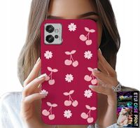 ETUI DO MOTOROLA G32 - WISIENKI, WIŚNIE NA BORDOWYM TLE + FOLIA