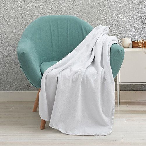 Kocyk Minky z podszewką Sherpa do sublimacji - khaki 76 x 101 cm na Arena.pl