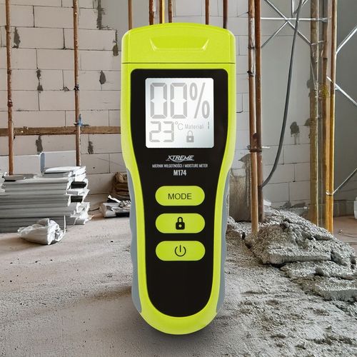 WILGOTNOŚCIOMIERZ MIERNIK WILGOTNOŚCI DREWNA BETONU CEGŁY GIPSU TYNK LCD na Arena.pl