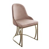 Krzesło tapicerowane złota podstawa do jadalni