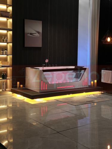 Wanna z hydromasażem EBX-7066 white prostokątna 170cmx78cmx61cm Wodosp na Arena.pl