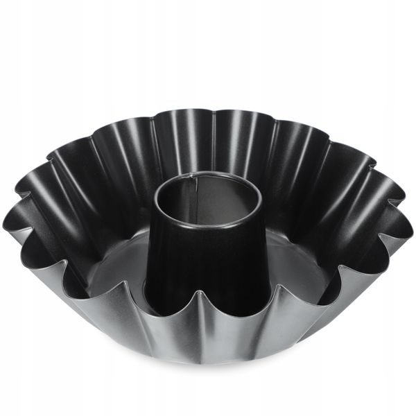 FORMA BLACHA Z KOMINEM DO PIECZENIA BABKI 25cm zdjęcie 1