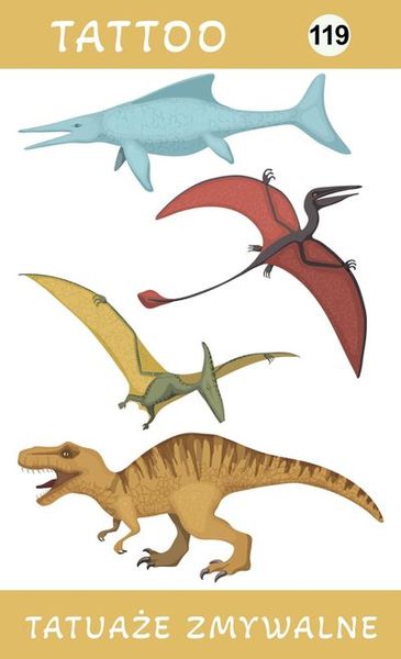 Tatuaże zmywalne Dinozaury zdjęcie 1