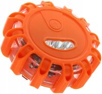 Lampa Ostrzegawcza LED Błyskowa Dysk Kogut Flara Magnes