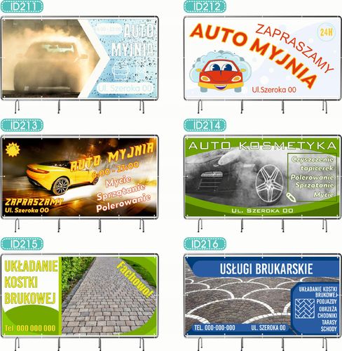 BANER REKLAMOWY 300x150 cm różne wzory projekt w cenie SPRZEDAŻ ZIEMNIAKI na Arena.pl