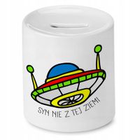 Skarbonka Dla Syna Syn Nie Z Tej Ziemi Prezent Z Nadrukiem Ze Zdjęciem