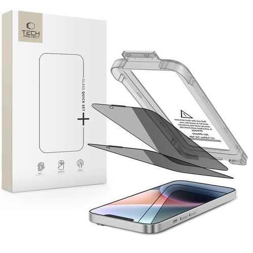 Szkło Prywatyzujące Tech-Protect Spy+ 2-Pack do Apple iPhone 13 14 16E Pro na Arena.pl