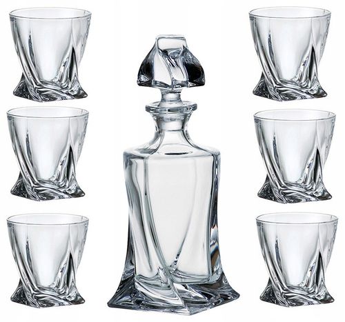 Karafka do whisky + szklanki zestaw na prezent urodziny komplet na alkohol na Arena.pl