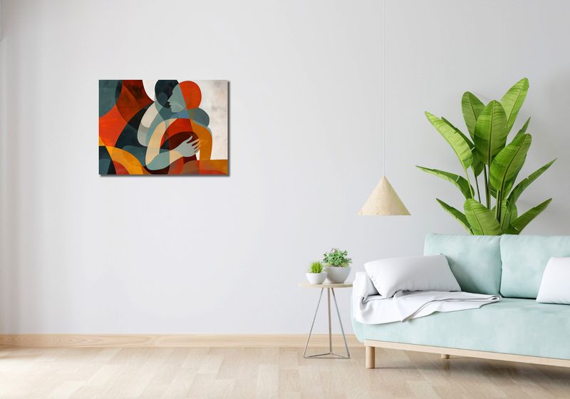 Obraz 70x50cm Objęcia zdjęcie 2