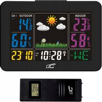 DOKŁADNA STACJA POGODOWA BEZPRZEWODOWY TERMOMETR AUTOMATYCZNA DATA GODZINA