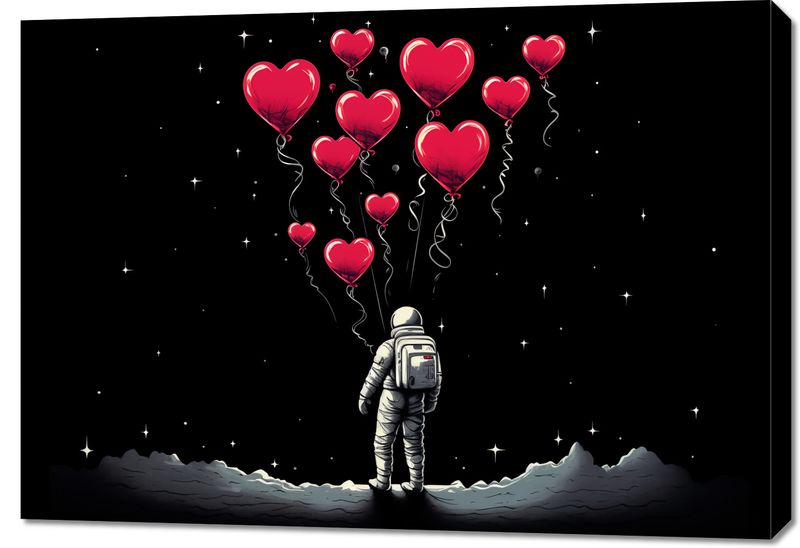 Obraz 100x70cm Astronauta Własnych Celi zdjęcie 1