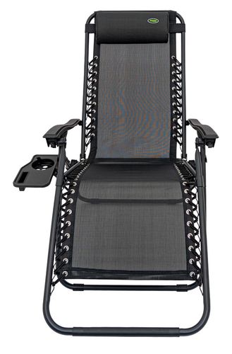 Leżak Ogrodowo Plażowy Czarny na Arena.pl
