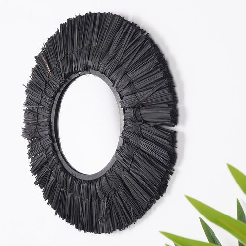 Lustro ścienne czarne okrągłe 32 cm na Arena.pl