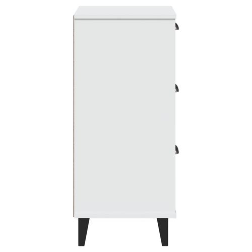 Szafka nocna VIKEN, biała, lite drewno sosnowe na Arena.pl