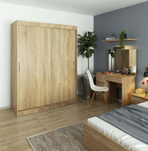 SZAFA PRZESUWNA 150 cm CLP MONO DĄB SONOMA na Arena.pl