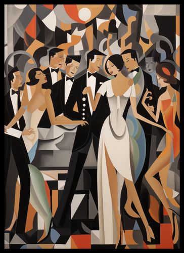 Plakat 39,5x55cm Bal w Art Deco na Arena.pl