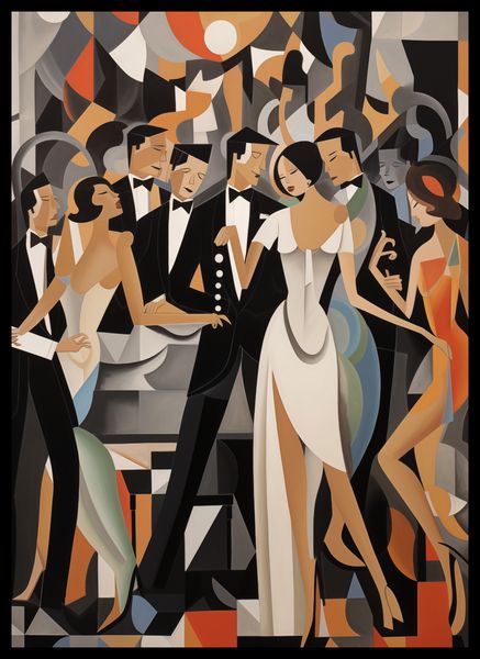 Plakat 39,5x55cm Bal w Art Deco zdjęcie 2