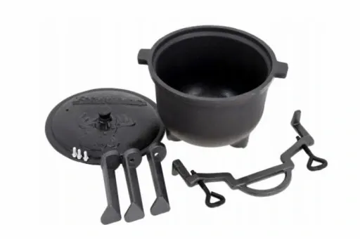 Kociołek żeliwny myśliwski 8 litrów zdjęcie 5