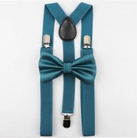 SZELKI męskie i MUCHA męska morska turkusowa