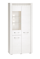 Witryna Szeroka 3- Drzwiowa 3D 92 cm Sosna Śnieżna KLERT ML