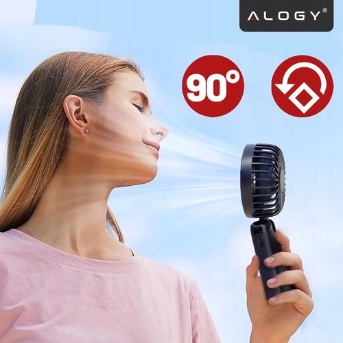 Wiatraczek Wentylator wiatrak stojący ręczny biurkowy cichy mocny USB-C na Arena.pl