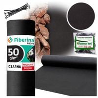 Agrowłóknina 1,6x50m Agrowłuknina Antychwastowa Ściółkująca Czarna 50g UV