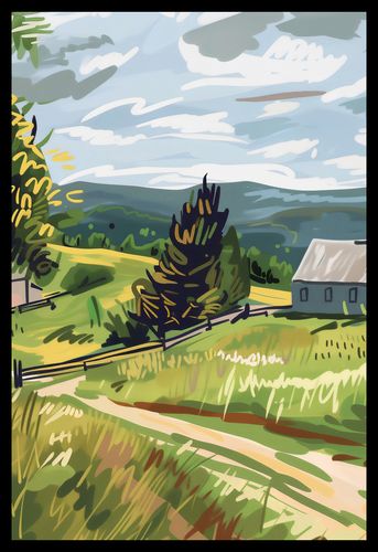 Plakat 68x101cm Bujna Wieś na Arena.pl