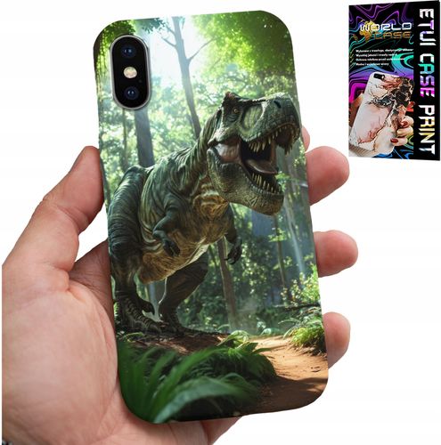 ETUI DO IPHONE XS MAX - DINO DINOZAUR TYRANOZAUR CASE + SZKŁO na Arena.pl
