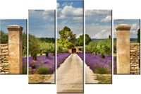 100CM 150CM OBRAZ 5 ELEM DROGA PROWANSJI ŚCIENNY