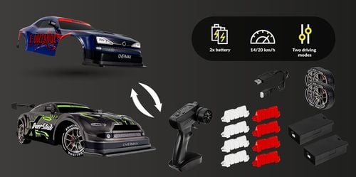 Samochód Auto RC DRIFT DRIFTING do DRIFTU ZDALNIE STEROWANY 1:16 20km/h LED na Arena.pl