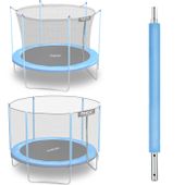 Słupek dolny do trampoliny z siatką zewnętrzną i wewnętrzną 6 ft niebieski Neo-Sport