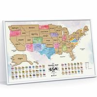 Mapa zdrapka "Travel Map™ USA Art" | 1DEA.me
