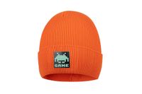 Broel BOOM czapka dla chłopca prążkowana pomarańczowa 48-50