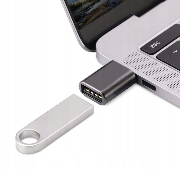 Adapter z TYP C TYPE-C USBC na USB USB-A OTG czarn zdjęcie 6