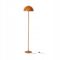 LAMPA PODŁOGOWA GRZYBEK METALOWA RUDA POMARAŃCZOWA PETUNIA 140 X 30 CM