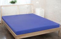 Prześcieradło jersey z gumką 140x200 jasny niebieski