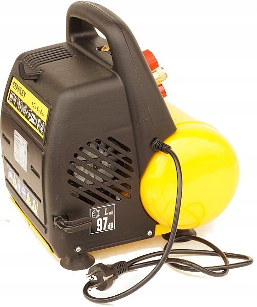 STANLEY KOMPRESOR BEZOLEJOWY SPRĘŻARKA 6L 8 bar zdjęcie 11