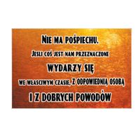 Nie ma pośpiechu - magnes szklany