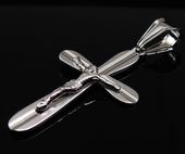 Rodowany Srebrny Krzyżyk Srebro