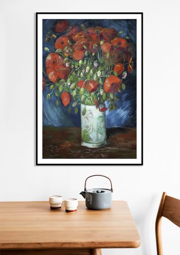 Plakat 50x70cm Vase with Poppies, Van Gogh Vintage do Salonu na Arena.pl