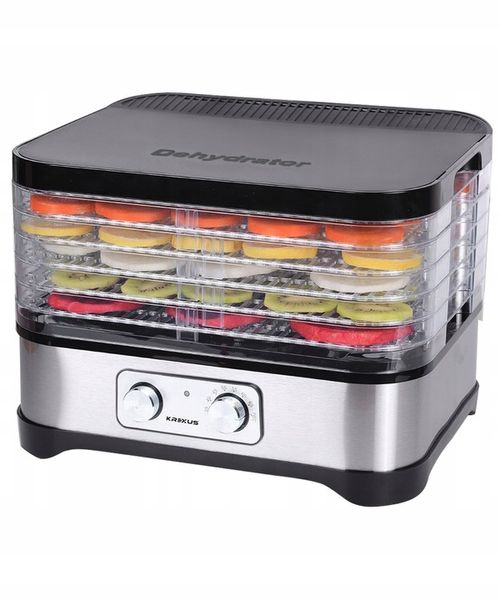 Duża Suszarka spożywcza do Grzybów Owoców Warzyw Dehydrator INOX Krexus zdjęcie 1