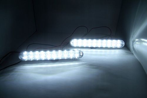 Światła LED do jazdy dziennej E4 RL 400lm DRL Z KIERUNKOWSKAZEM na Arena.pl